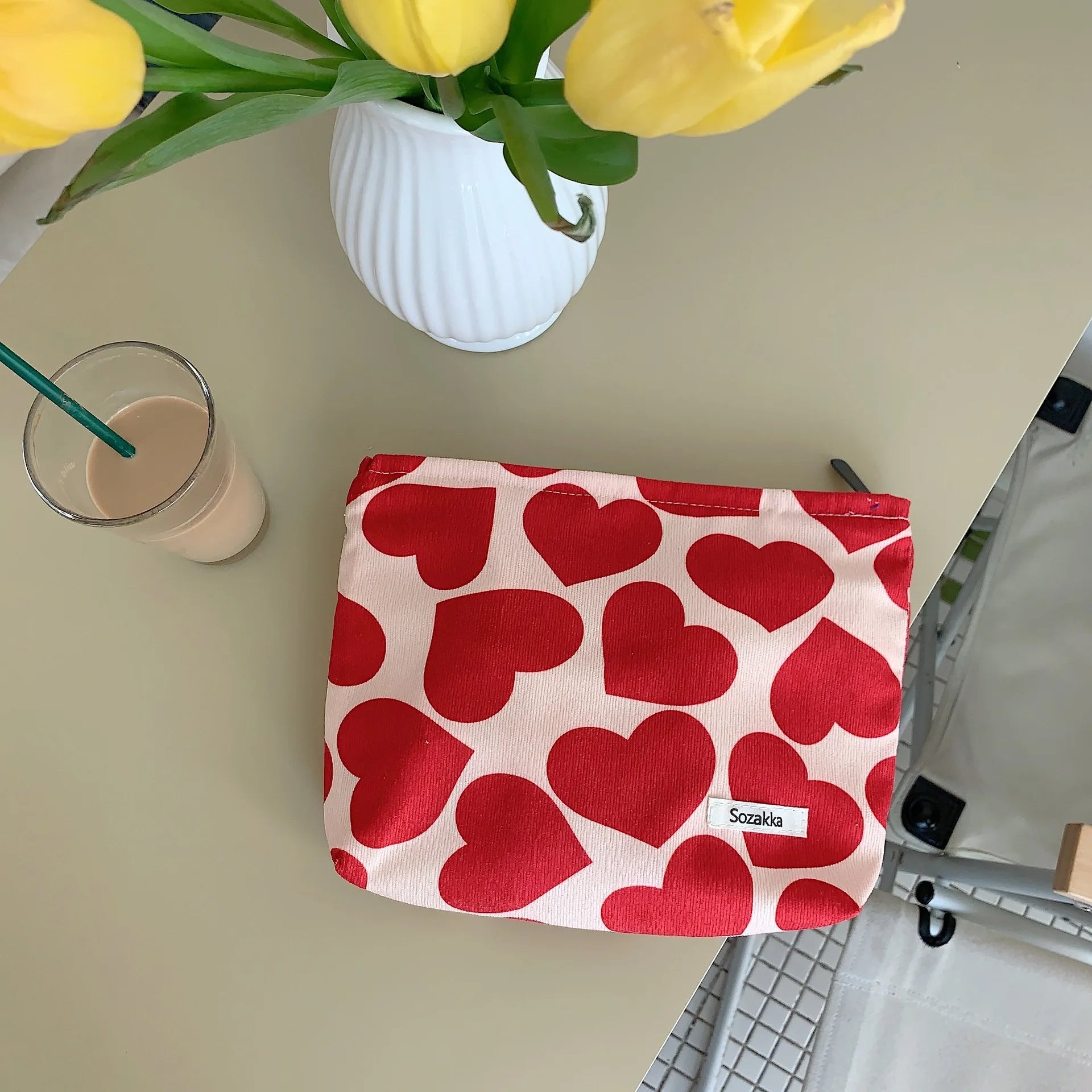 Puffy Bow Make Up Pouches-Set Of 3