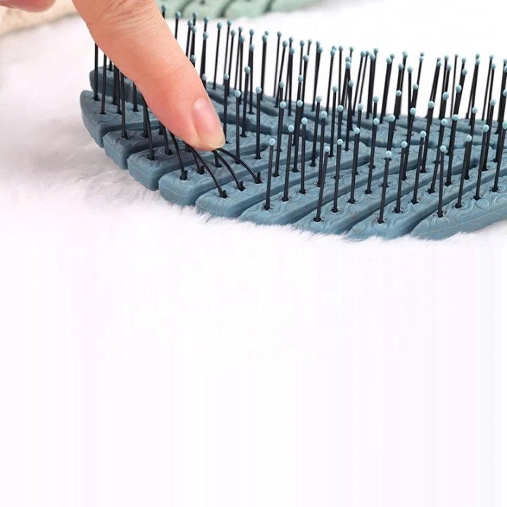 100% Bio-Friendly Detangler leaf Hair Brush