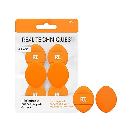 Real Techniques-Mini Miracle Concealer Puff 6 Pack