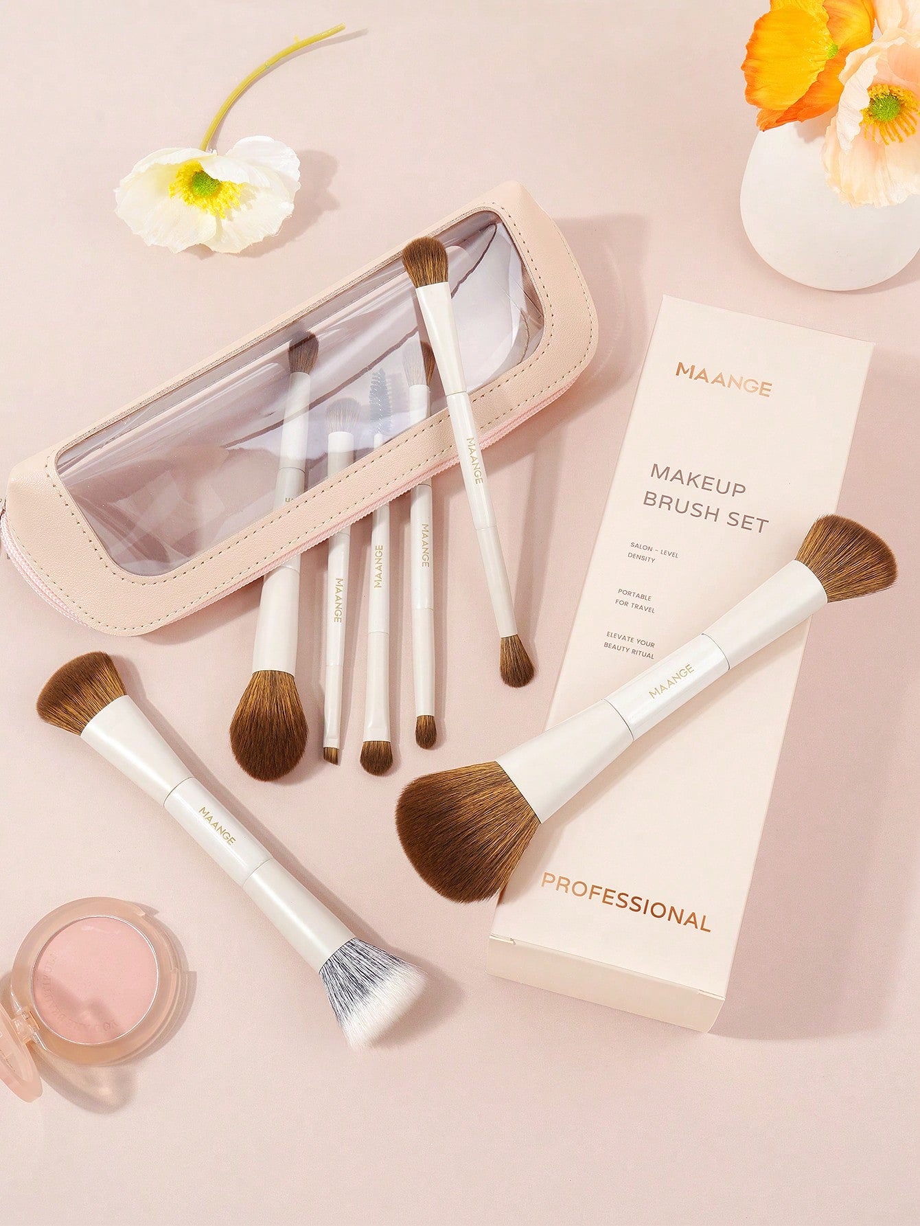 Maange -Cream Cloud Set of 7 PCS+Pouch