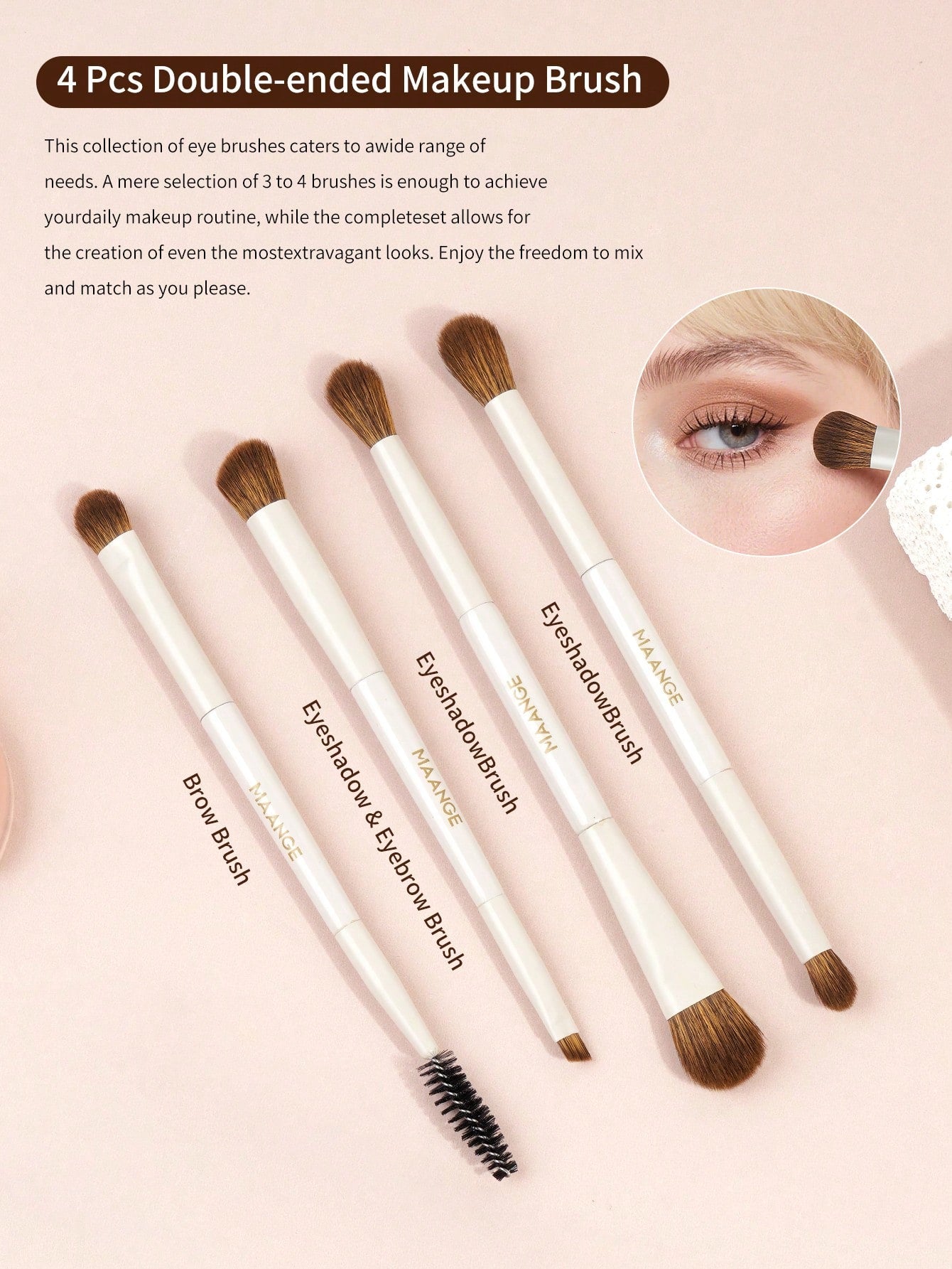 Maange -Cream Cloud Set of 7 PCS+Pouch