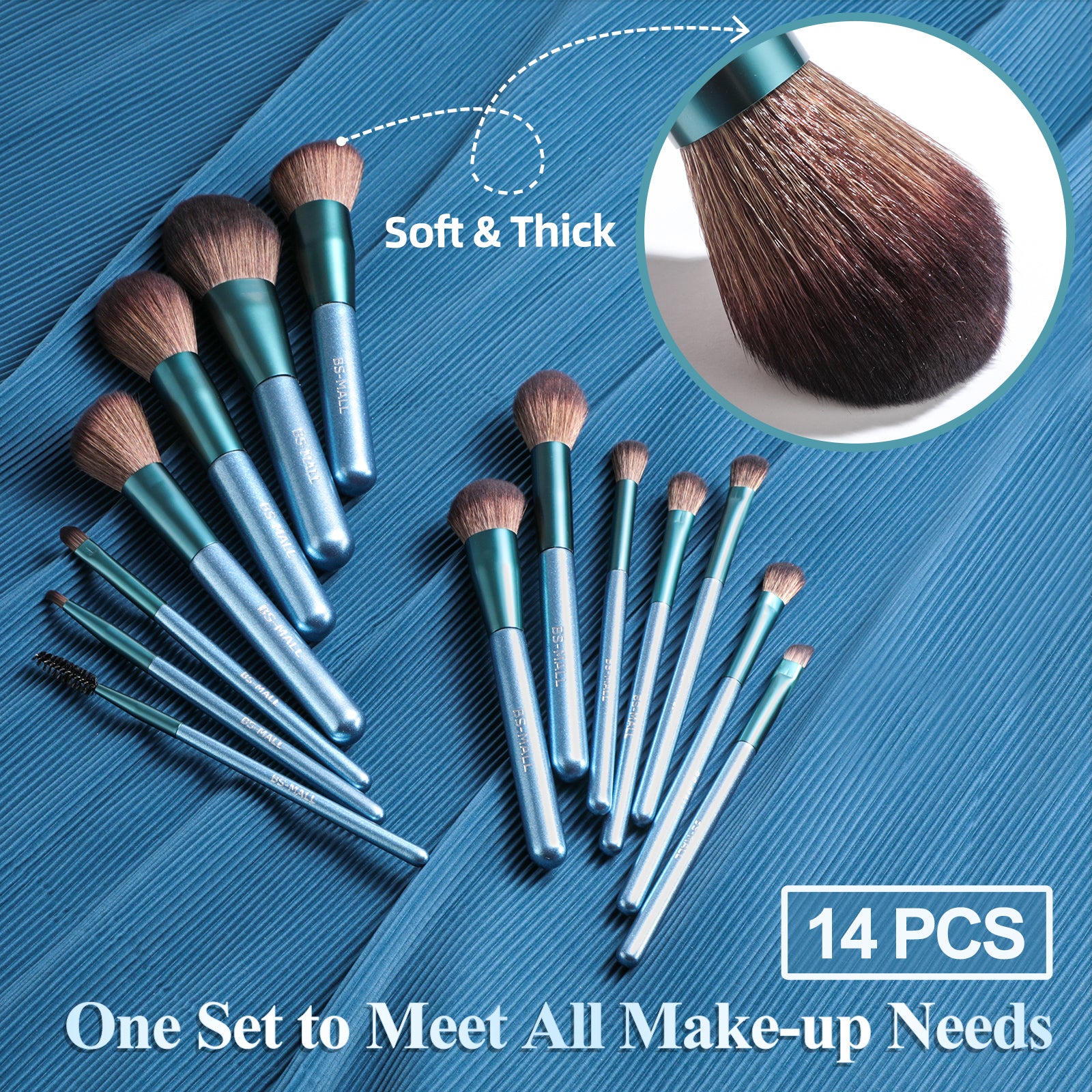 A.Turquoise Halo Makeup Brushes