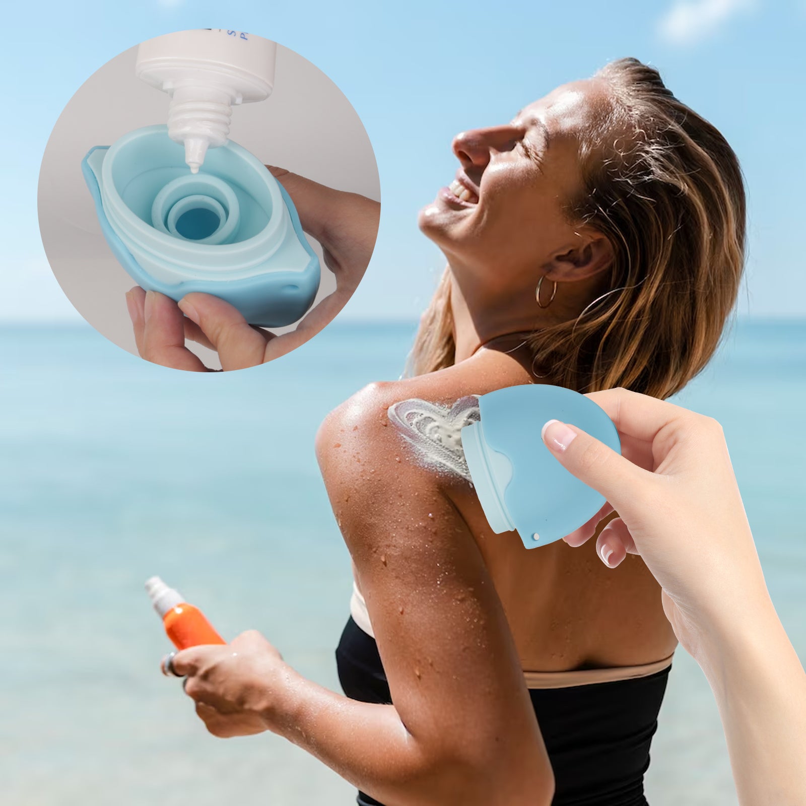 SmoothGlide Silicone Sunscreen Roll Applicator