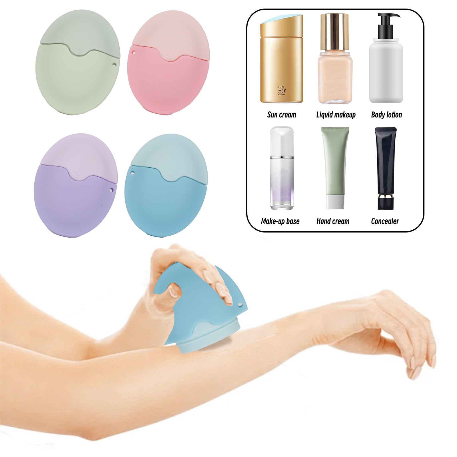 SmoothGlide Silicone Sunscreen Roll Applicator