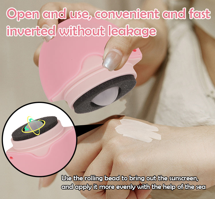 SmoothGlide Silicone Sunscreen Roll Applicator