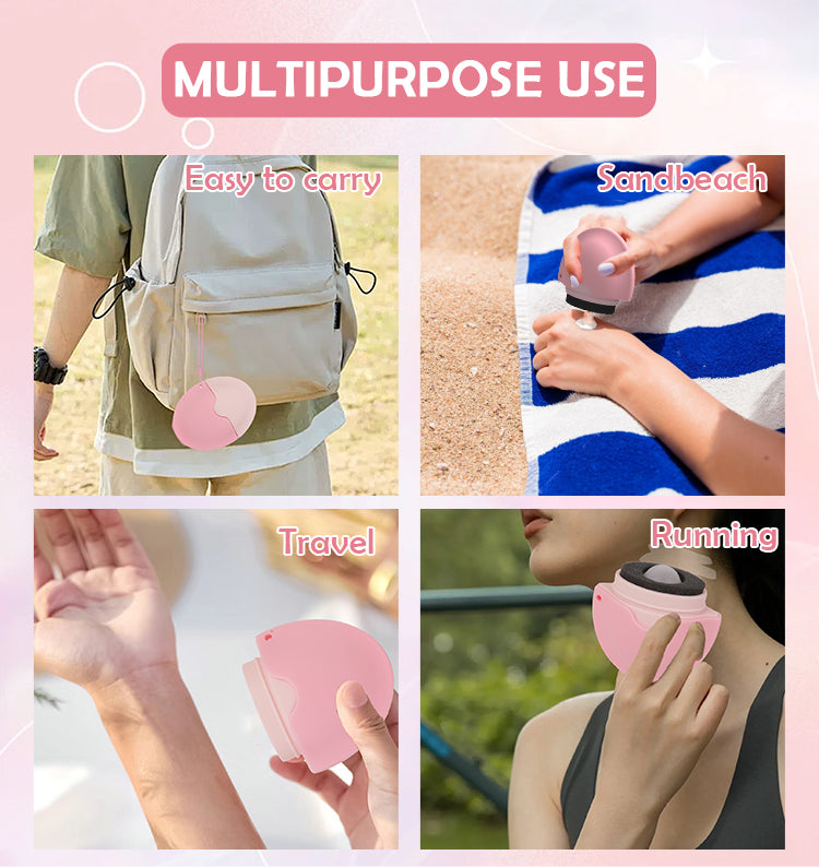 SmoothGlide Silicone Sunscreen Roll Applicator