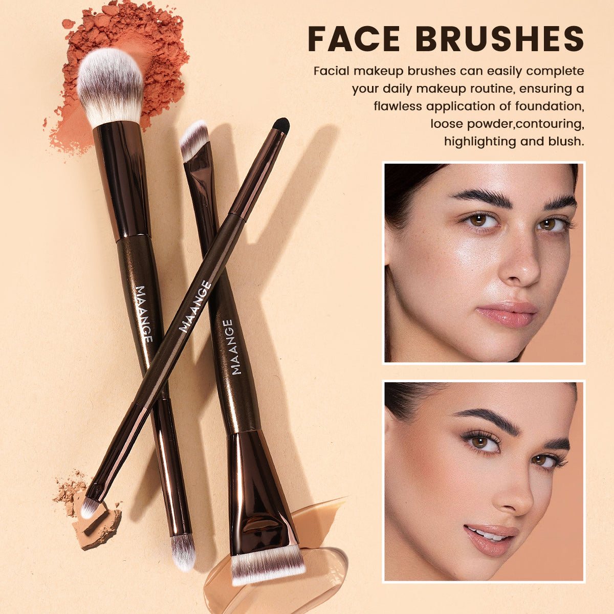 MAANGE Copper-Shine Pro Brushes