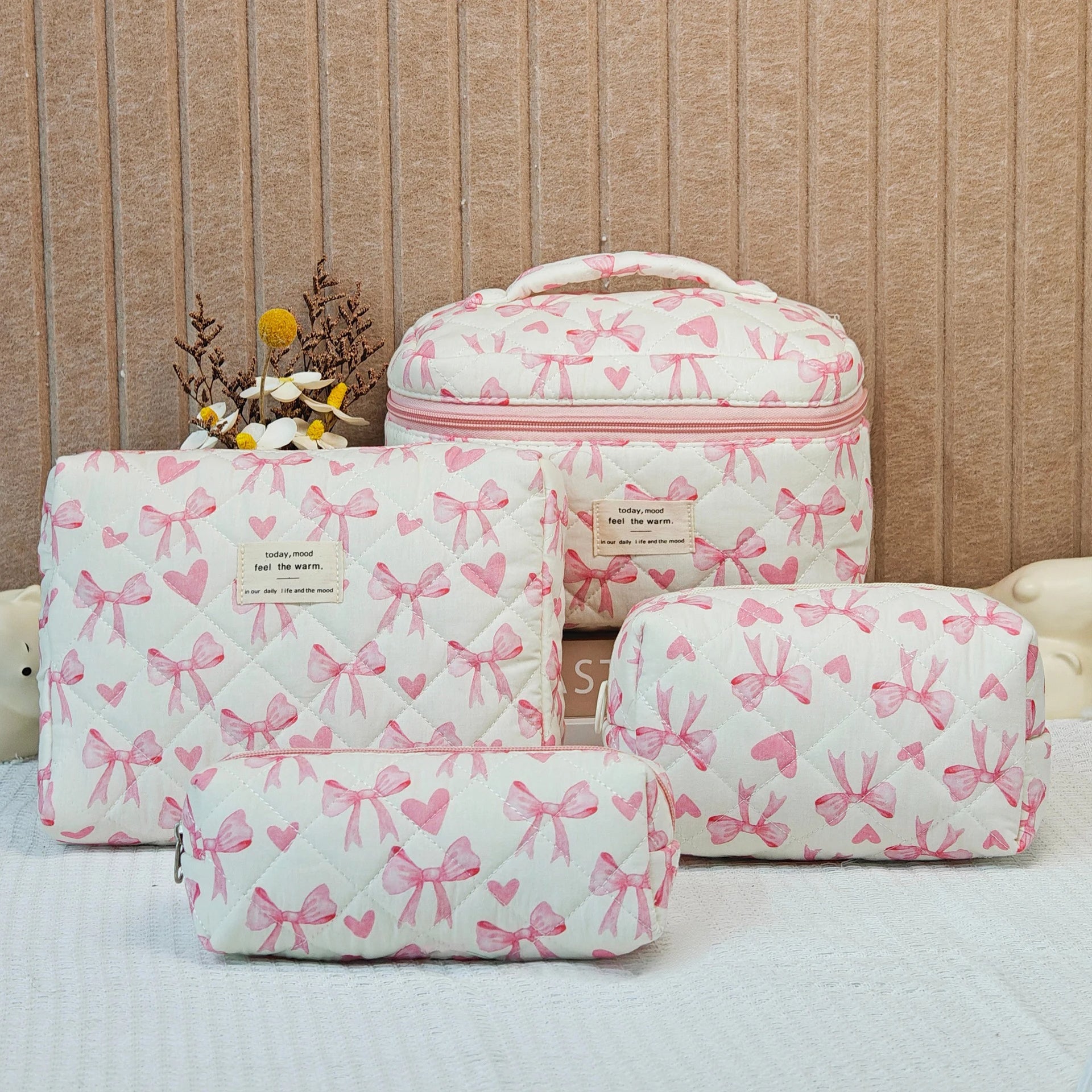 Floral Make up Pouches Set