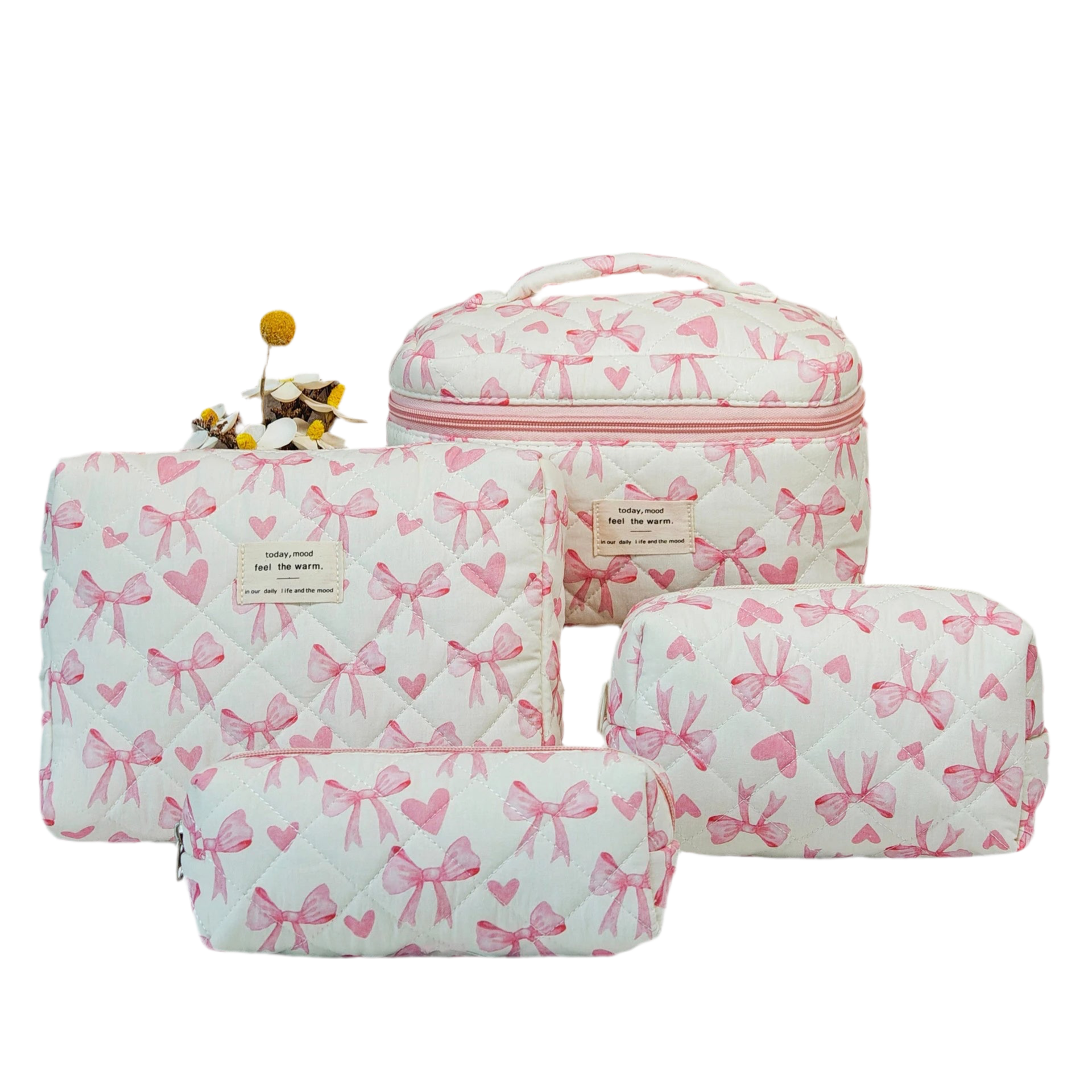 Floral Make up Pouches Set