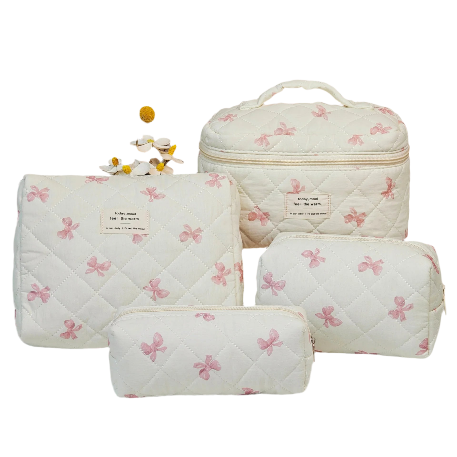 Floral Make up Pouches Set