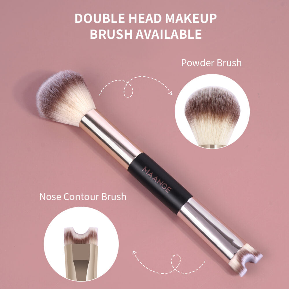 Double Ended-Nose Contour Powder Brush
