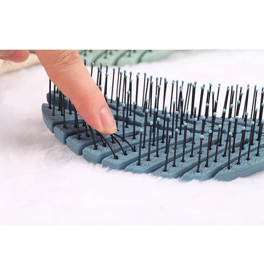 100% Bio-Friendly Detangler leaf Hair Brush