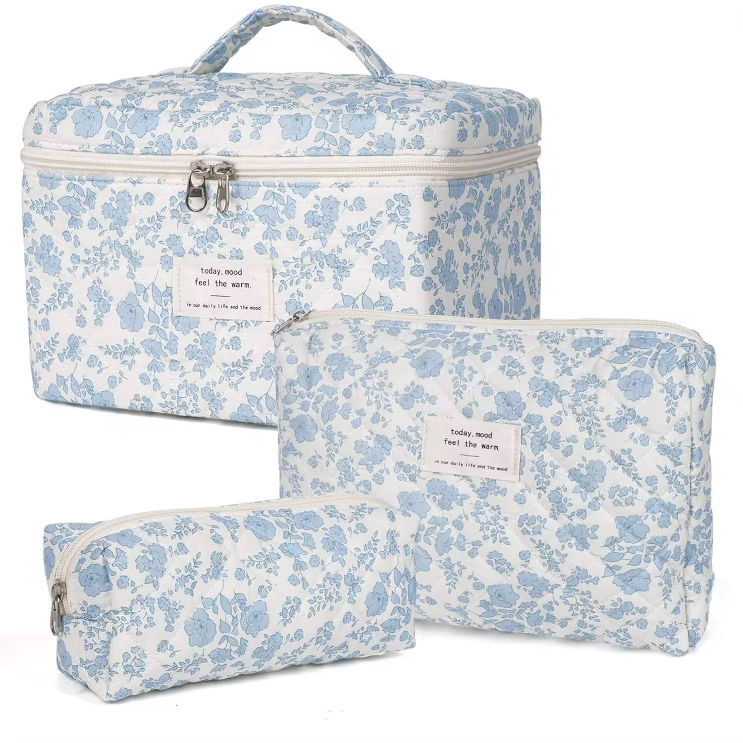 Floral Make up Pouches Set