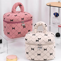 Puffy Bow Make Up Pouches-Set Of 3