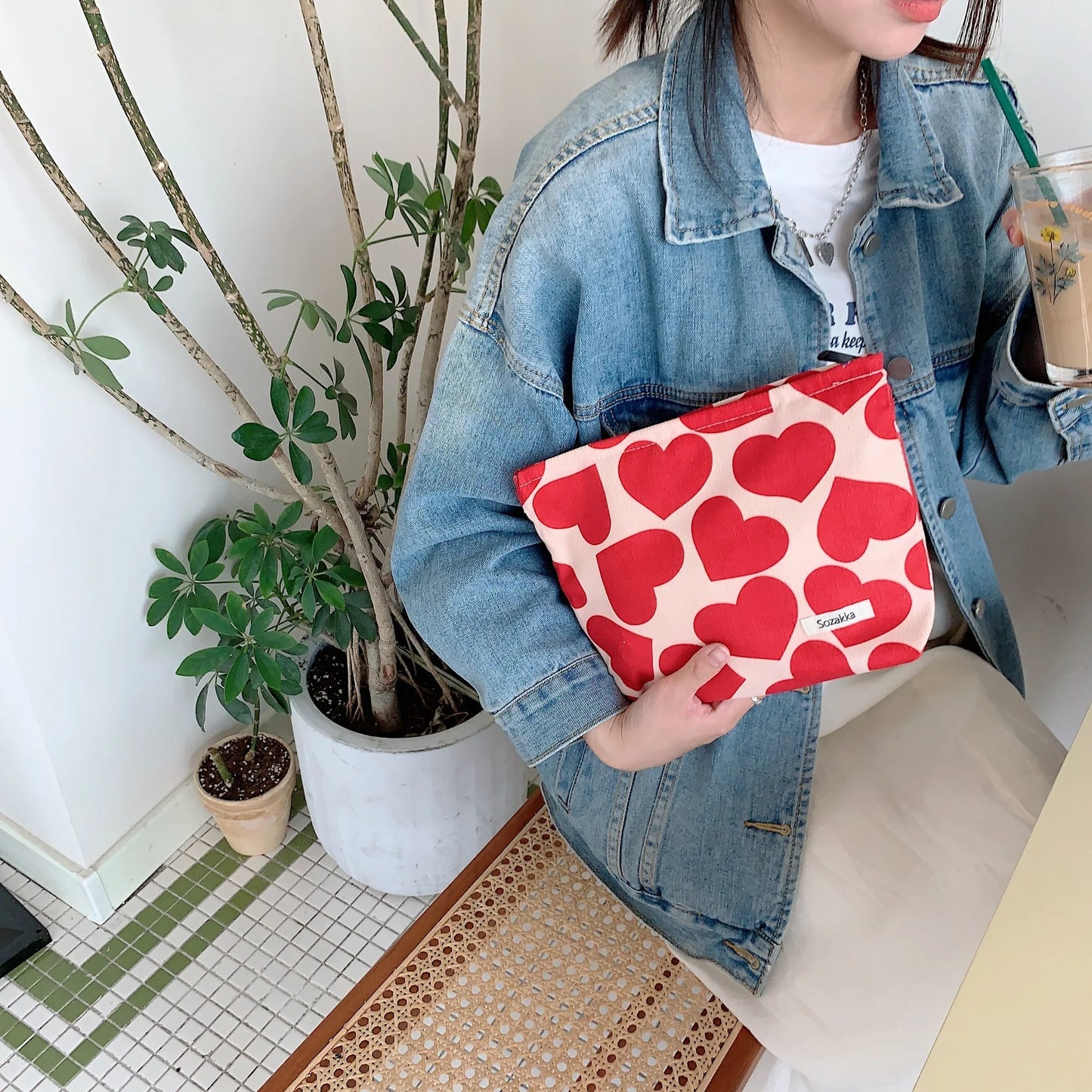 Puffy Bow Make Up Pouches-Set Of 3