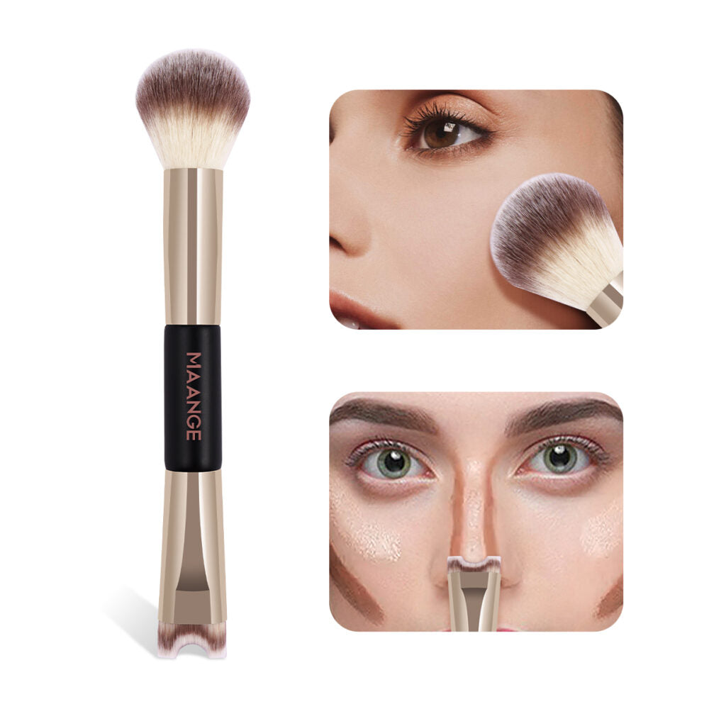 Double Ended-Nose Contour Powder Brush