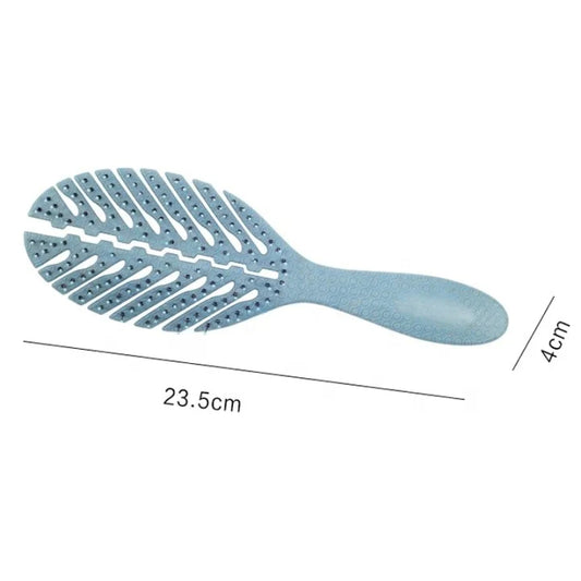 100% Bio-Friendly Detangler leaf Hair Brush