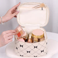 Puffy Bow Make Up Pouches-Set Of 3