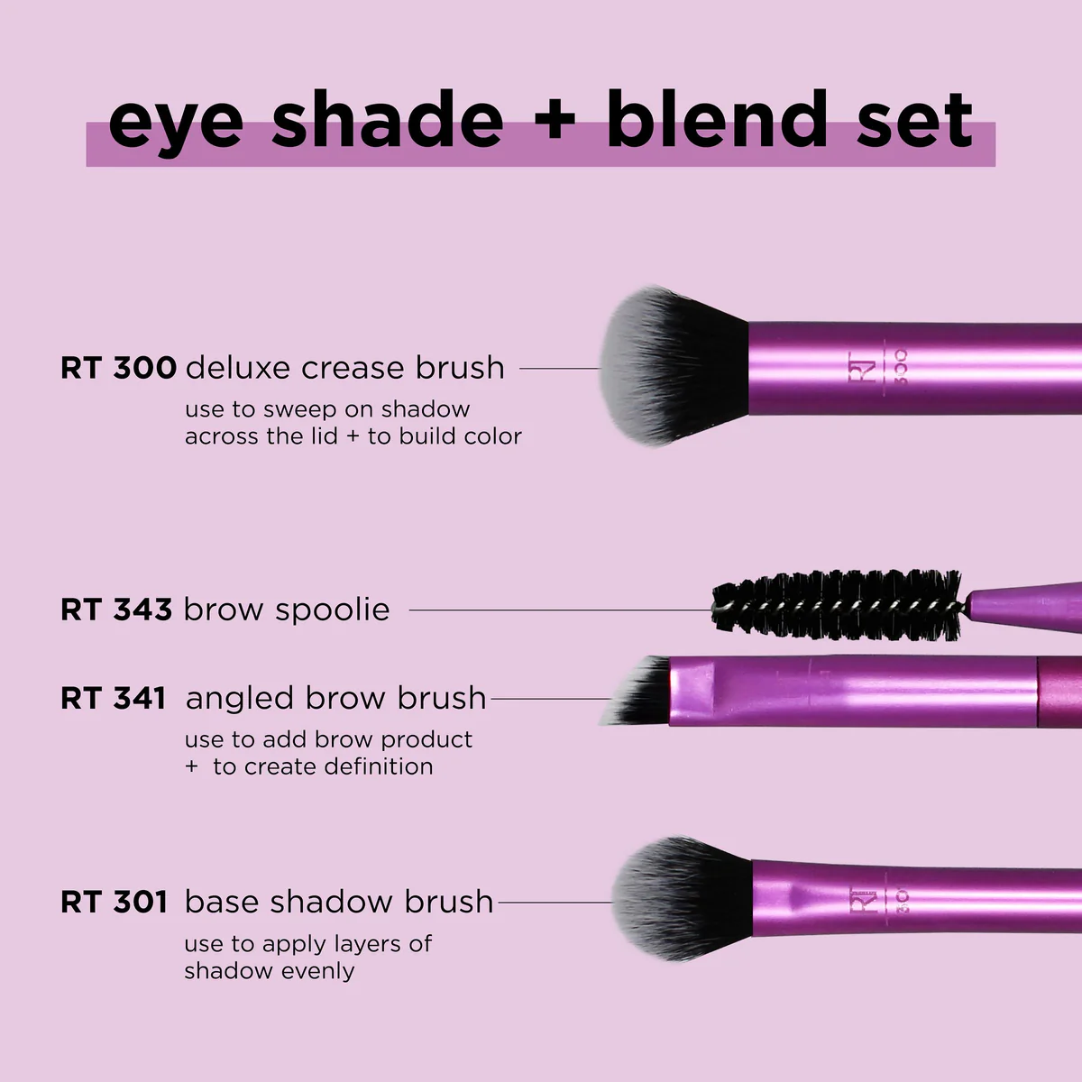 Real Techniques: Eye Shade & Blend Makeup Brush Trio