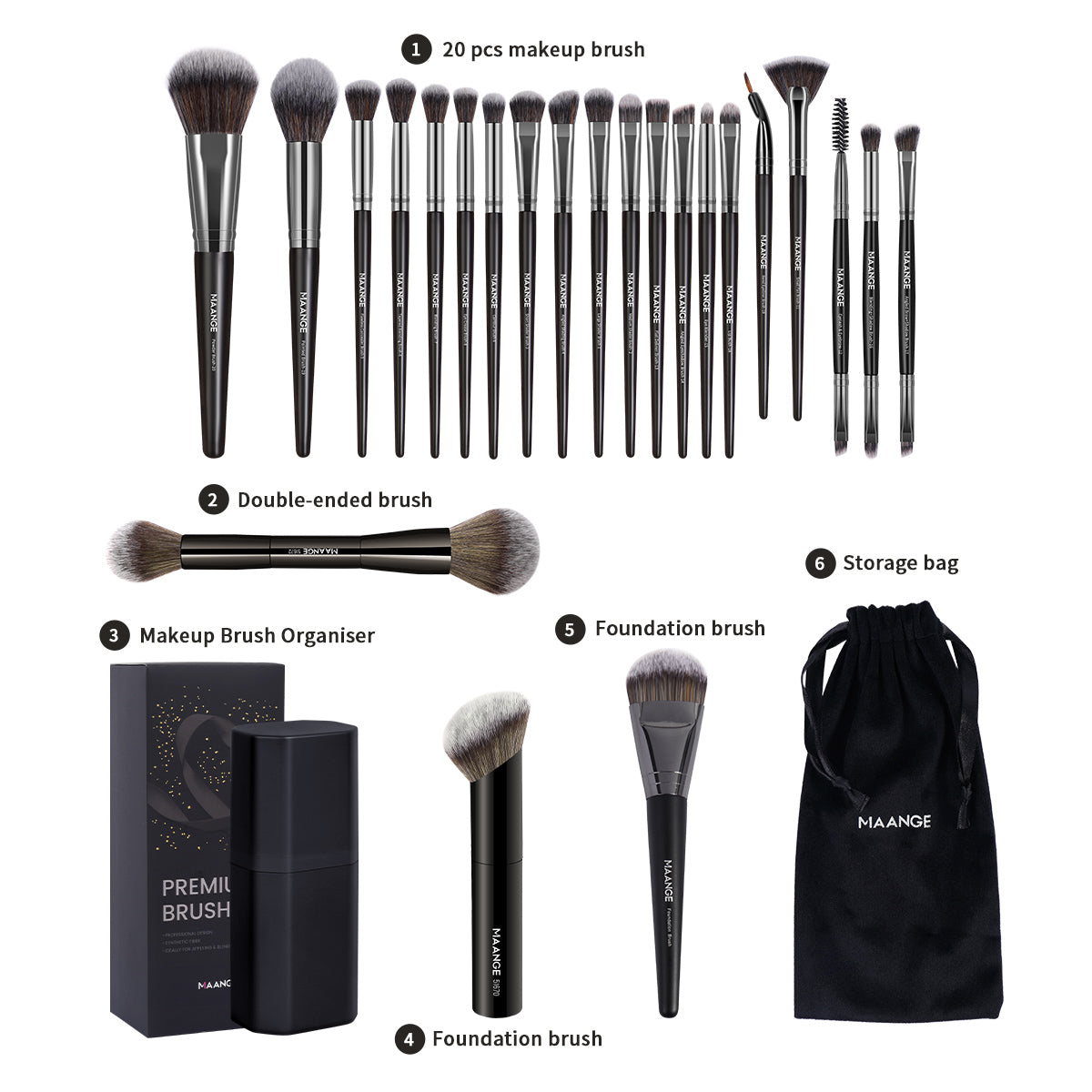 MAANGE Premium Brushes Set