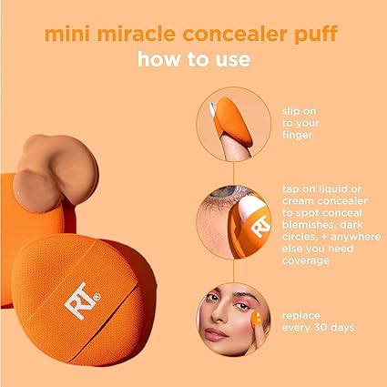 Real Techniques-Mini Miracle Concealer Puff 6 Pack
