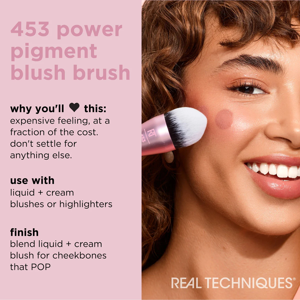 Real Techniques-Power Pigment Blush Makeup Brush