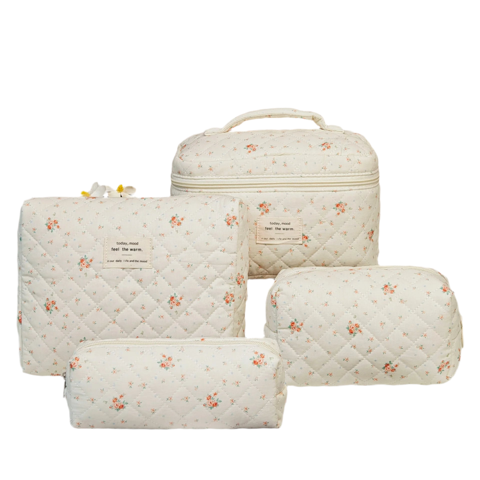 Floral Make up Pouches Set