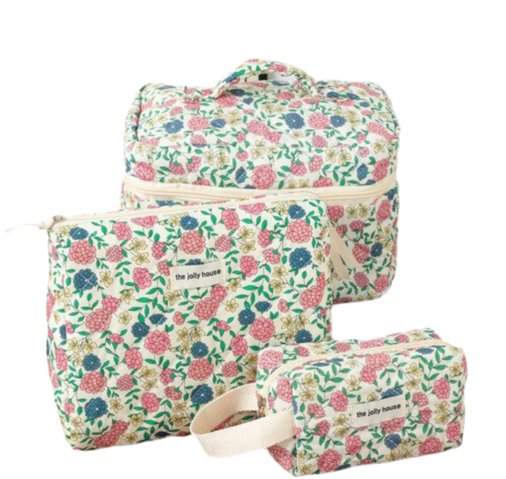 Floral Make up Pouches Set