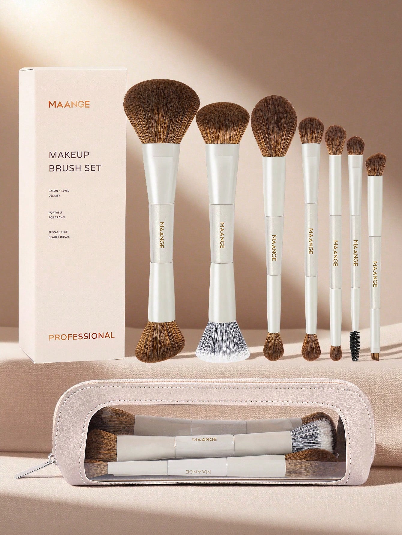 Maange -Cream Cloud Set of 7 PCS+Pouch