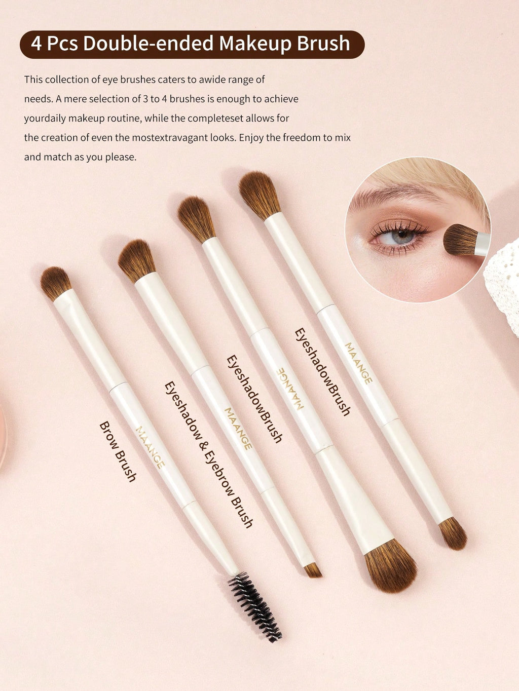 Maange -Cream Cloud Set of 7 PCS+Pouch