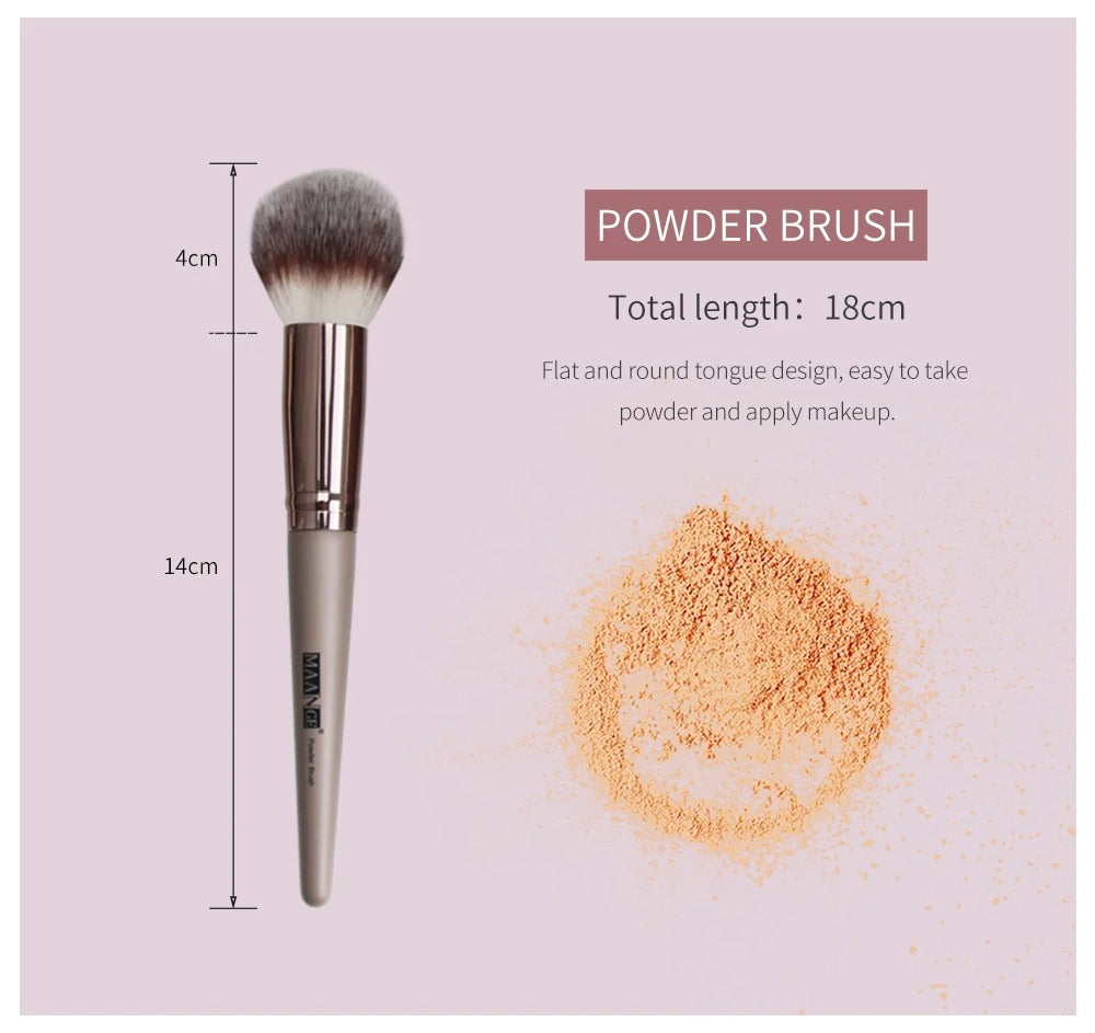 A. MAANGE Pink Make Brushes - Set of 18 Pcs