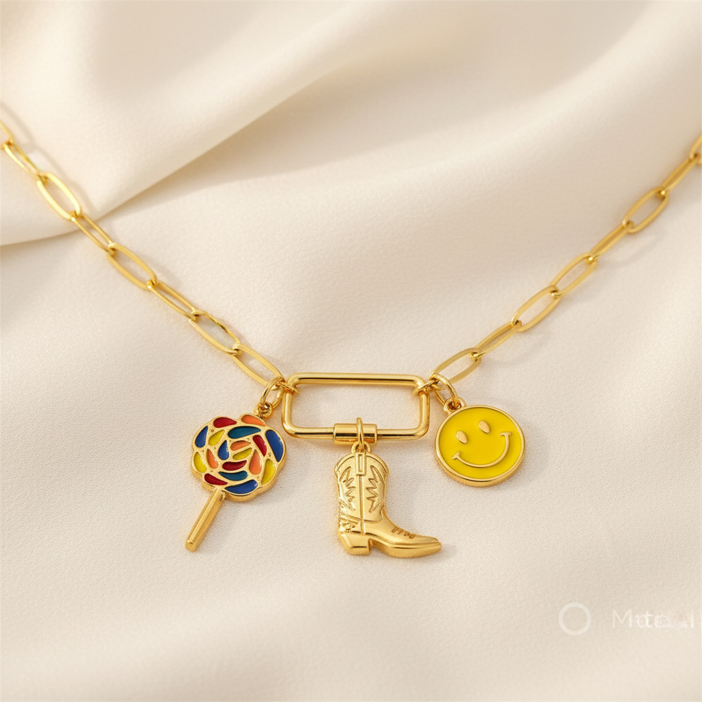KAYA Gold plated Charm Necklace