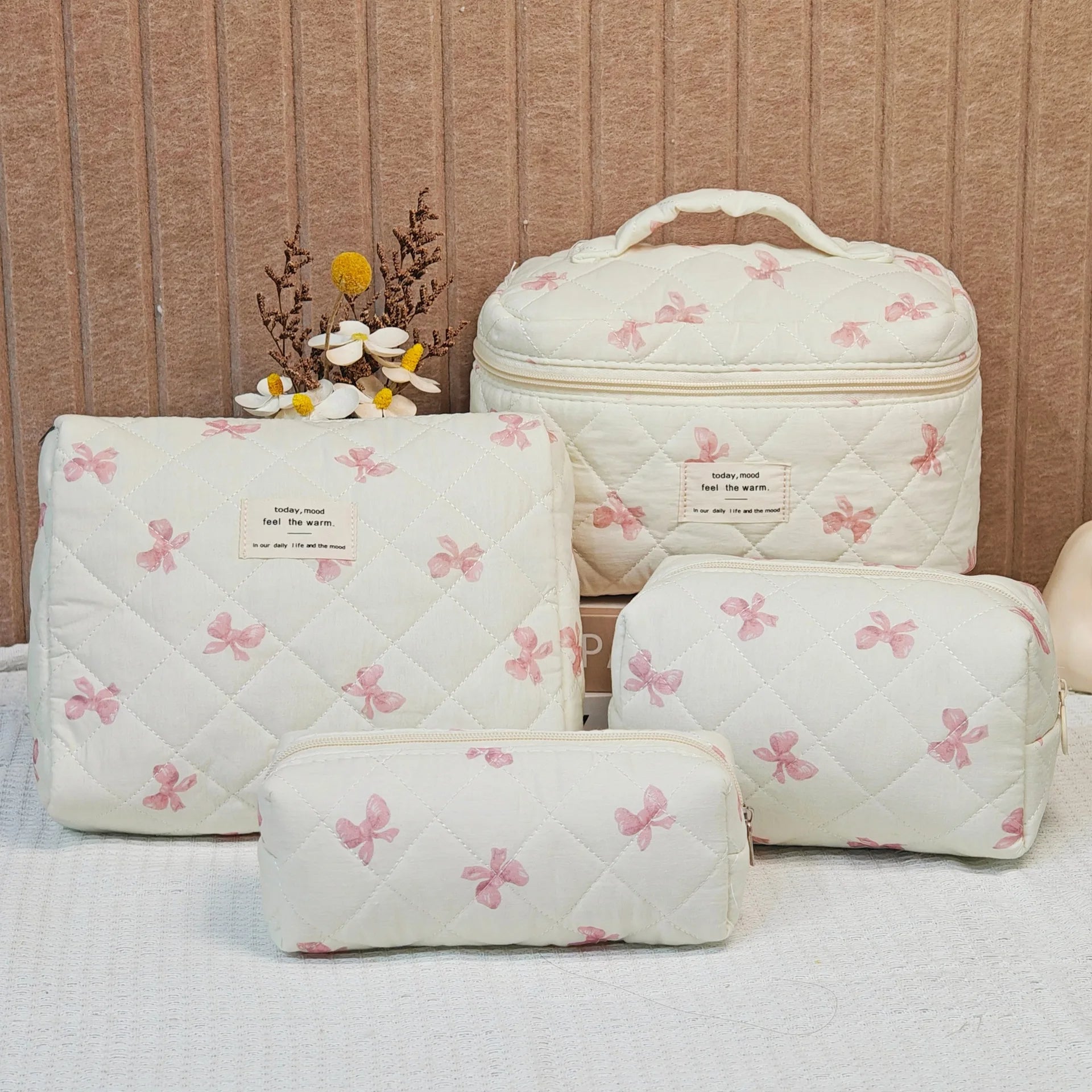 Floral Make up Pouches Set