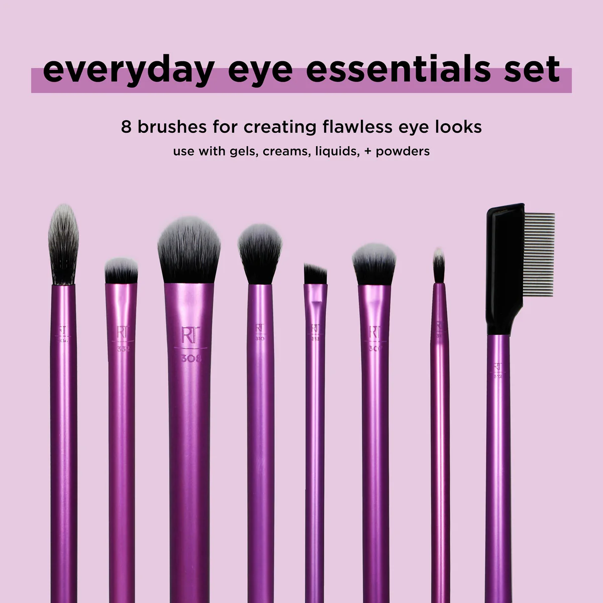 Real Techniques-Everyday Eye Essentials Makeup Brush Set