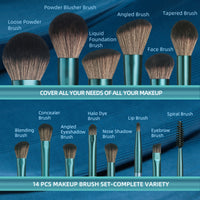A.Turquoise Halo Makeup Brushes