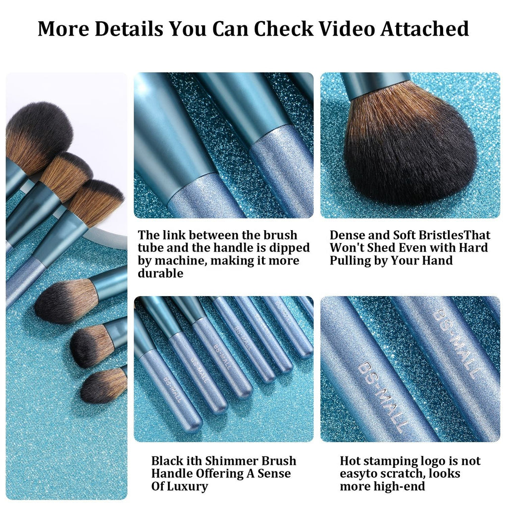 A.Turquoise Halo Makeup Brushes