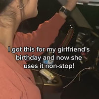 LED Car vanity Rechargeable Make-up Mirror