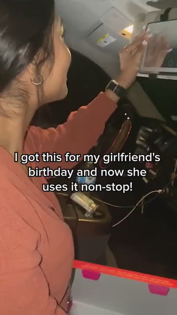 LED Car vanity Rechargeable Make-up Mirror