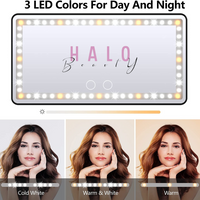 LED Car vanity Rechargeable Make-up Mirror